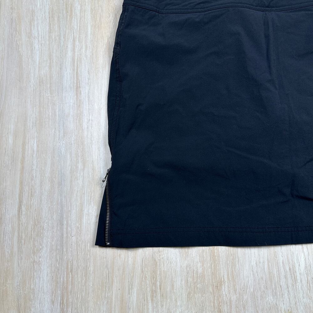 Athleta Black Jenner Athletic Stretch Zipper Detail Golf Tennis Gym Skort 14 - Picture 4 of 13